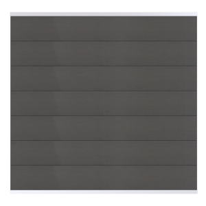 Osmo Multi Fence Elegance B Grundelement 180x180 cm Hellgrau Leiste Silber