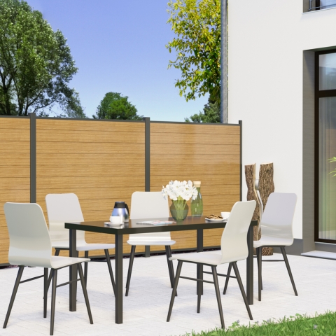 System Alu Plus Zaunfeldset L&auml;rche 3903 178x184 cm