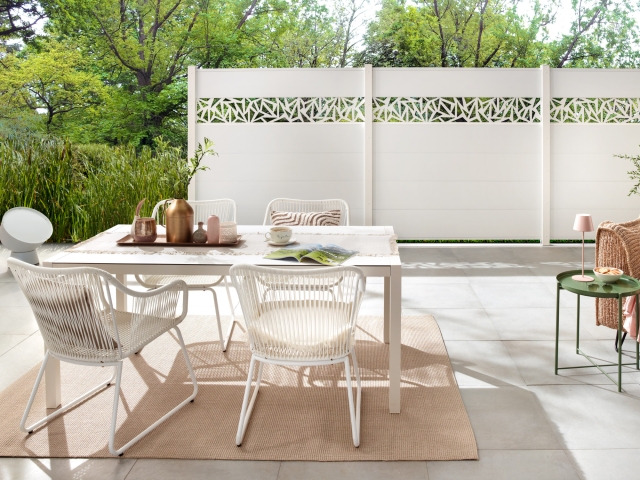 System Alu Plus XL Zaunfeldset Wei&szlig; 3920 178x184 cm