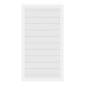 System Alu Plus Tor Weiß 3980 98x180 cm Universalanschlag