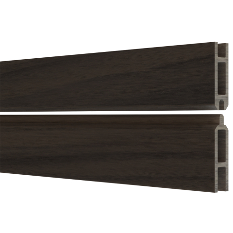 Flex Fence BPC Anfangsprofil und Endprofil Leistenset Silvergrey 1,9x12,6x184cm