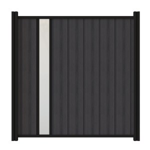 Flex Fence Variation 3 Grundelement Multi Fence Co Extrusion Greystone + Creativprovol Cremeweiß