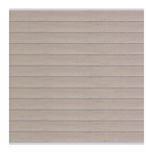 Elephant Steckzaun Set Mix and Match 180x174cm WPC Bicolor grau Leisten Silber