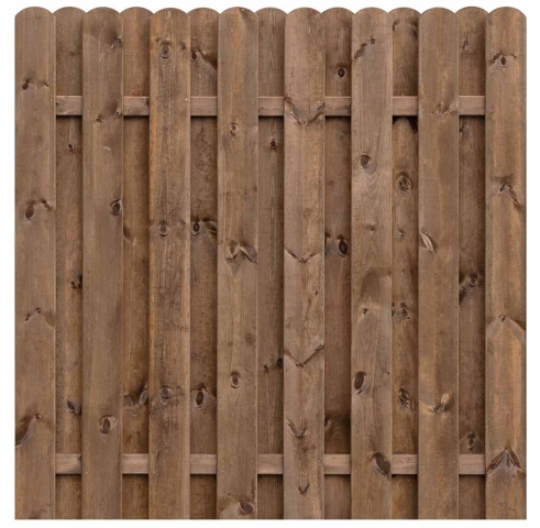 Bohlenzaun Boleo kdi braun 180x180cm 51330