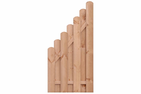Bohlenzaun Kiefer L&auml;rchenoptik 90x180-90cm 51342