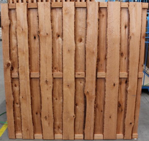 Bohlenzaun Natura Kiefer L&auml;rchenoptik 180x180cm 51188