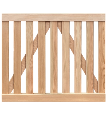 Vorgartentor Verona aus L&auml;rche 100x80cm 50336 ohne Beschlag