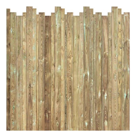 Bohlenzaun Disparat 180x180-175 cm Kiefer druckimpr&auml;gniert