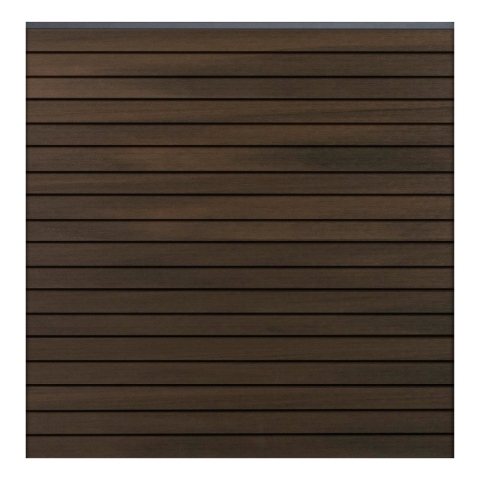GrojaSolid Rhombus Steckzaun-Set Walnuss co-extrudiert 180x180cm