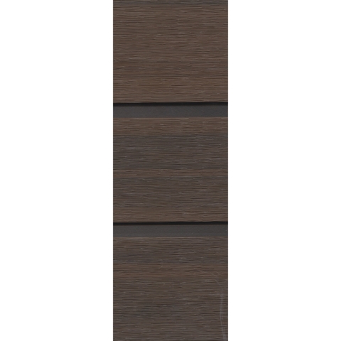 GrojaSolid Rhombus BPC Steckzaun Universal Tor 100x180cm walnuss Alu -blank  EV1