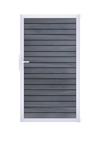 GrojaSolid Rhombus BPC Universal Tor 100x180cm steingrau, Rahmen EV1