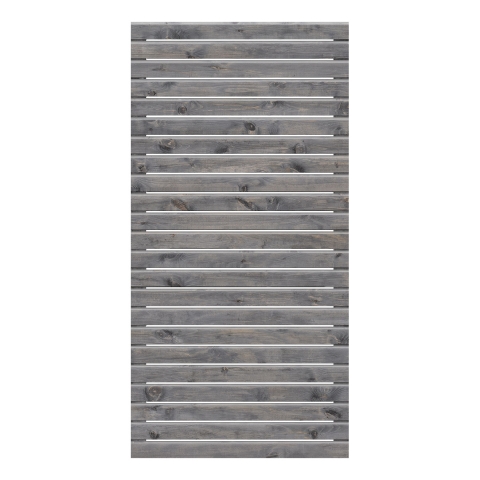 Rhombus Sichtschutzzaun Kiefer KDI Grau 90x180 cm