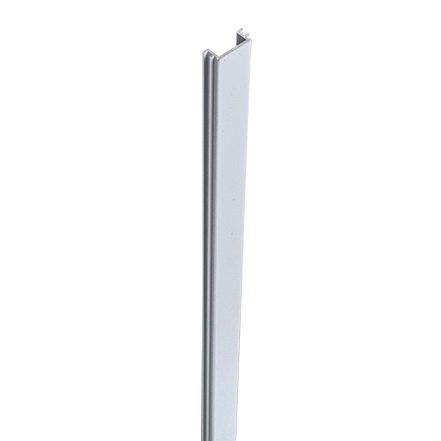 GrojaLumino Pfostenabdeckleiste fr 9x9x300cm - silbergrau