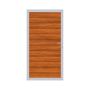 Elephant Mix and Match Zauntor Alu 90x175cm, Bausatz F&uuml;llung Jatoba-Hartholz