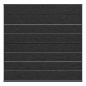 Elephant Steckzaun Modular EVO 180 WPC Anthrazit co-extrudiert, Leisten Anthrazit 180x174cm