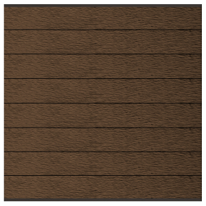 Elephant Steckzaun Modular 180 WPC Driftwood Dark 180x174cm co-extrudiert