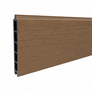 Elephant Steckzaun Mix and Match WPC Natural Dark Brown co-extrudiert 2x14x180cm 2er Set