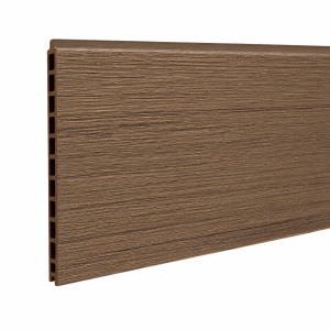 Elephant Steckzaun Mix and Match WPC Natural Dark Brown co-extrudiert XL 2x28x180cm 2er-Set