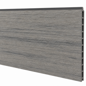 Elephant Steckzaun Mix and Match WPC Natural Grey co-extrudiert XL 2x28x180cm 2er Set