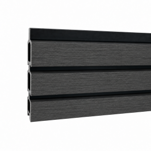 Elephant Steckzaun Triple Rhombus WPC Anthrazit, 6er Set 180cm