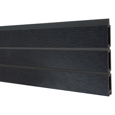 Elephant Steckzaun Triple Rhombus WPC Anthrazit, 6er Set 180cm