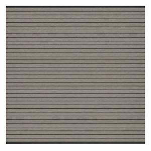 Elephant Steckzaun Set Triple Rhombus WPC Steingrau 180x178cm Leisten Schwarz