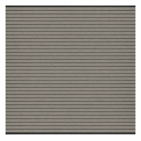 Elephant Steckzaun Set Triple Rhombus WPC Steingrau 180x178cm Leisten Schwarz