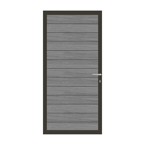 Elephant Mix and Match Zauntor anthrazit 90x195cm, Bausatz Füllung  WPC Duo-Dark Grey Co-Extrudiert