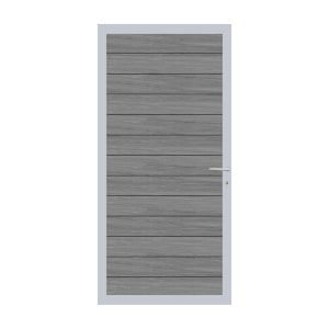 Elephant Mix and Match Zauntor Alu 90x195cm, Bausatz Füllung  WPC Duo-Dark Grey co-extrudiert
