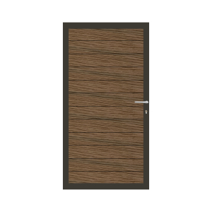 Elephant Mix and Match Zauntor anthrazit 90x180cm, Bausatz Füllung  WPC Driftwood Dark co-extrudiert
