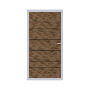 Elephant Mix and Match Zauntor Alu 90x180cm, Bausatz Füllung  WPC Driftwood Dark co-extrudiert