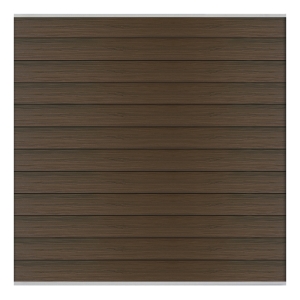 Elephant Steckzaun Set Mix and Match 180x174cm WPC ipe co-extrudiert silber Leisten