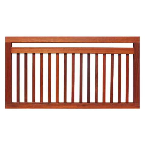 Elephant Industriell Vorgartenzaun Bangkirai 150x80cm ge&ouml;lt