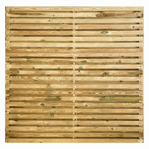 Zaun Linea Pinus 180x180 cm Kiefer druckimpr&auml;gniert beids. mit Leisten beplankt!