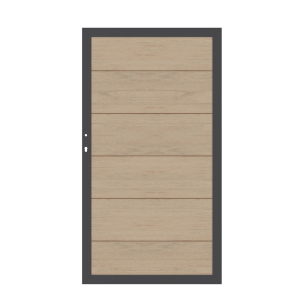 System WPC XL Zauntor sand 3742 Universalanschlag 98x180 cm