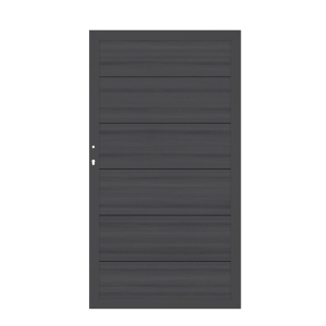 System WPC Platinum XL anthrazit Zauntor 3707 Universalanschlag 98x180 cm