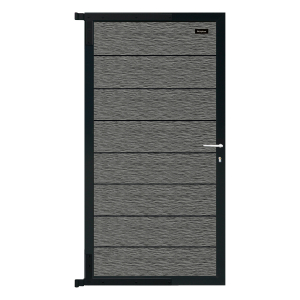 Elephant Zauntor Modular 180 WPC Rock Grey co-extrudiert 90x176cm inkl. Beschlag
