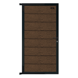 Elephant Zauntor Modular 180 WPC Driftwood Dark co-extrudiert 90x176cm, inkl. Beschlag
