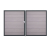 GrojaSolid Grande BPC Steckzaun Doppeltor DIN Rechts Sonderbreite H:180cm BiColor-Sand DB703