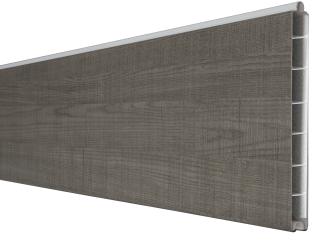 Groja BasicLine Steckzaun Einzelprofil schmal Grey Ash Cut 1,9x15x180cm