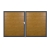 Groja BasicLine Steckzaun Doppeltor DIN Rechts Sonderbreite H:180cm Asteiche natur DB703