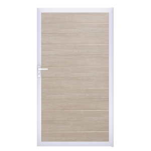 Groja BasicLine Steckzaun schmal Universal Tor 100x180cm Sheffield Oak EV1