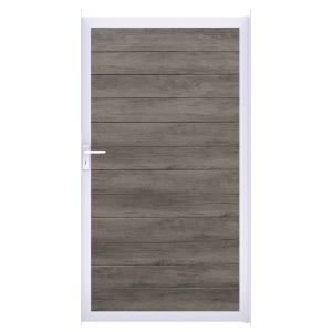 Groja BasicLine Steckzaun schmal Universal Tor 100x180cm Monument Oak EV1