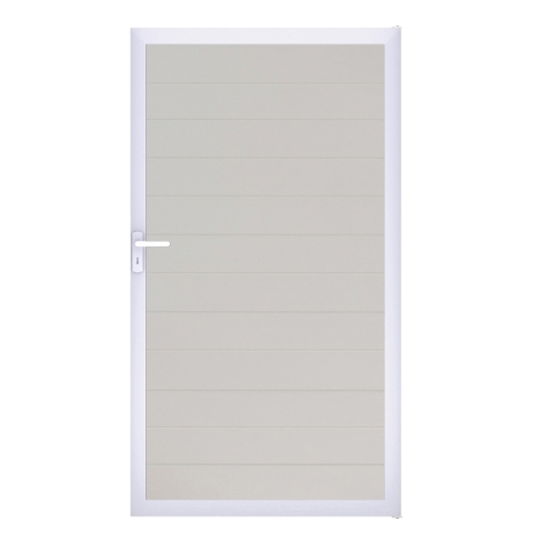 Groja BasicLine Steckzaun schmal Universal Tor 100x180cm weiß EV1