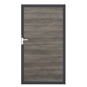 Groja BasicLine Steckzaun schmal Universal Tor 100x180cm Monument Oak DB703