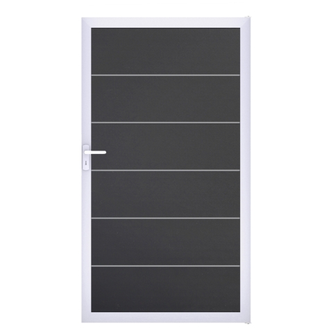 Groja BasicLine Steckzaun Premium Universal Tor 100x180cm anthrazitgrau EV1