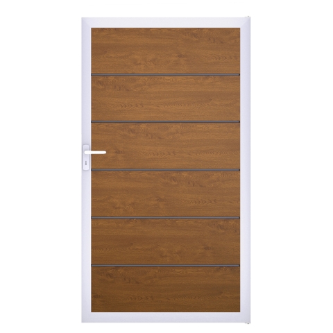 Groja BasicLine Steckzaun Premium Universal Tor 100x180cm Golden Oak EV1
