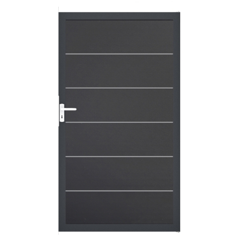Groja BasicLine Steckzaun Premium Universal Tor 100x180cm anthrazitgrau DB703