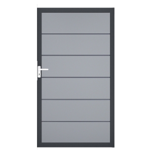 Groja BasicLine Steckzaun Premium Universal Tor 100x180cm silbergrau DB703