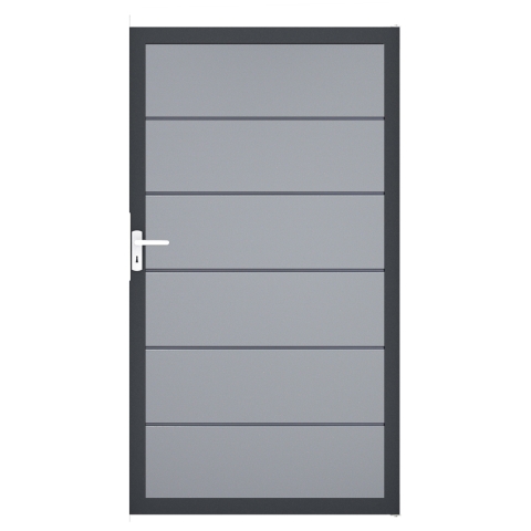 Groja BasicLine Steckzaun Premium Universal Tor 100x180cm silbergrau DB703